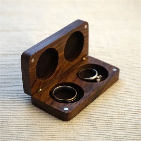 Walnut Ring Bearer Box