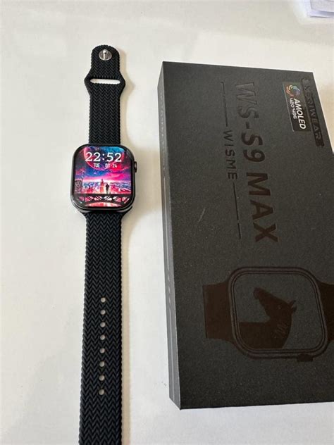 Ws S Max Smartwatch With Amoled Display And Strap Black Color