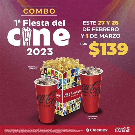 Promociones Cinemex Fiesta Del Cine Combos Desde