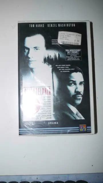 PHILADELPHIA TOM HANKS Denzel Washington VHS VIDEO Kassette EUR 1 00