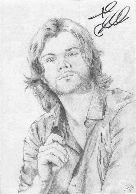 Jared Padalecki Pencil Drawing Of Jared Padalecki By Bfly Flickr