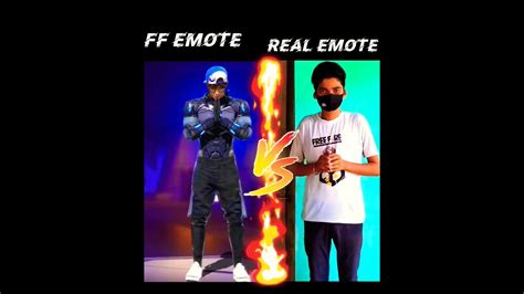 Ff Emote Vs Real Life Emote Garena Free Fire Short Shorts