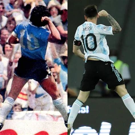 Lionel Messi Rindió Homenaje A Diego Armando Maradona En Su Primer Gol