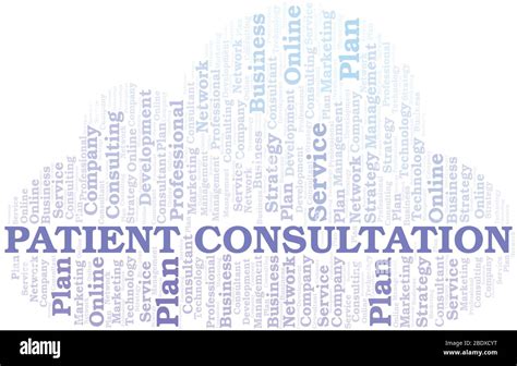 Patient Consultation Typography Vector Word Cloud Wordcloud Collage