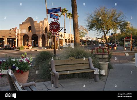 The Old Town District Scottsdale Arizona Stock Photo Alamy