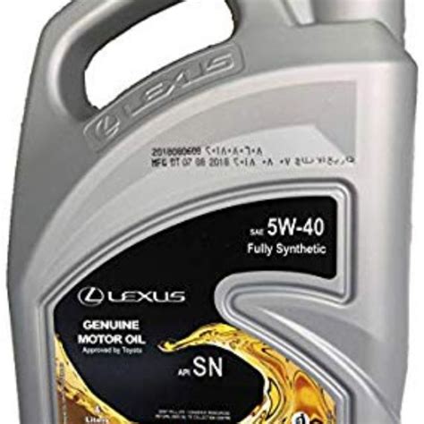 Lexus 5W 40 API SN Fully Synthetic Engine Oil 4Liter Shopee Malaysia