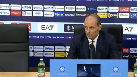 Allegri In Conferenza Il Napoli Sta Facendo Bene Ma Il Cammino