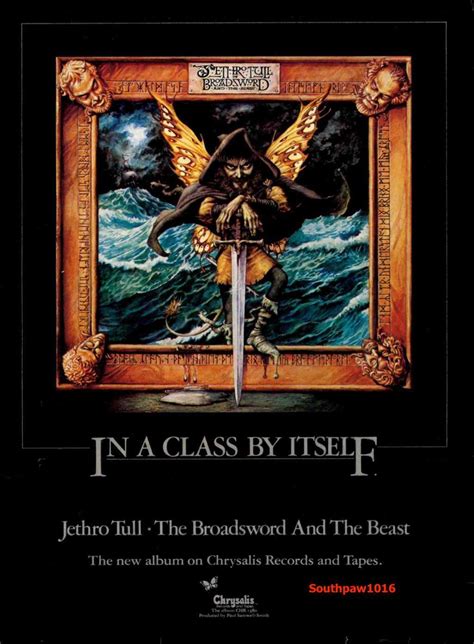 Jethro Tull Broadsword The Beast Album Release Trade Promo