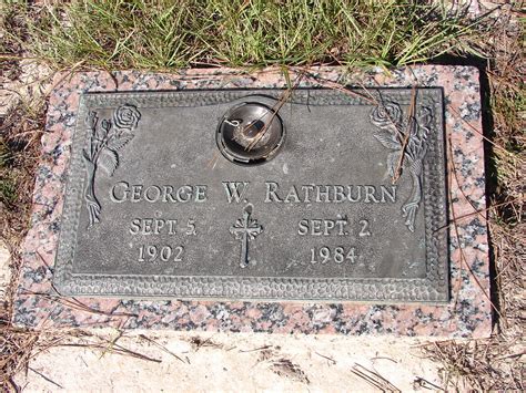 George W Rathburn M Morial Find A Grave