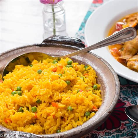 Easy Yellow Spanish Rice Arroz Amarillo Recipe Video Eat Simple Food