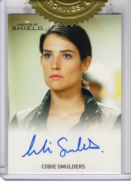 Marvel's Agents of SHIELD Autograph Card. Cobie Smulders as Agent Maria ...