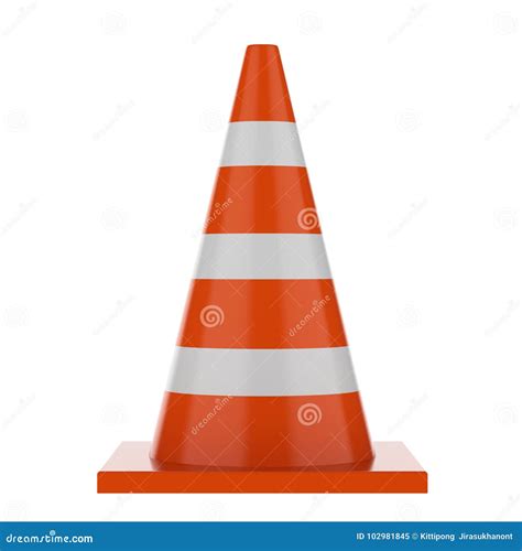 Rendering Of Traffic Fences Cones Helmet And Concrete Floor Slabs