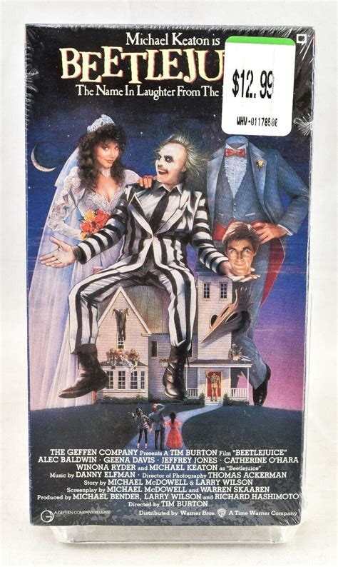 Beetlejuice Vhs Tape Warner Bros New Sealed Watermark Ebay