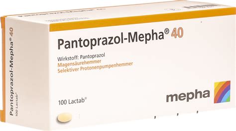 Pantoprazol Mepha Lactabs 40mg 100 Stück In Der Adler Apotheke