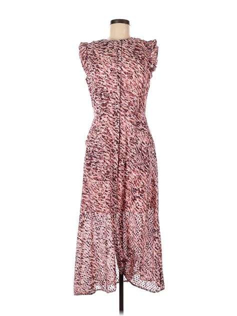 Simply Vera Vera Wang 100 Polyester Multi Color Pink Cocktail Dress