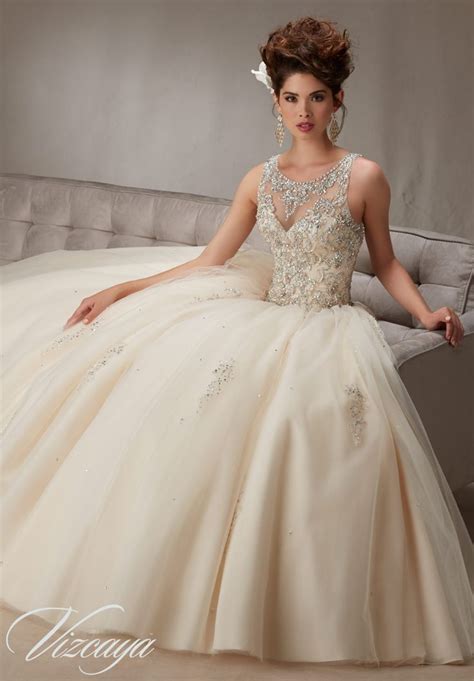 Quinceanera Dress Vizcaya Morilee 89067 Embroidery And Beading On A