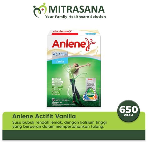 Jual Anlene Actifit Vanilla Plain 650 Gr Shopee Indonesia