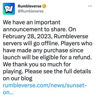 Mise à jour Fermeture de Rumbleverse voici tout ce que vous devez