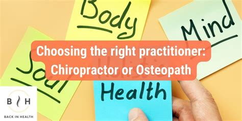 Osteopath Versus Chiropractor Whats The Difference