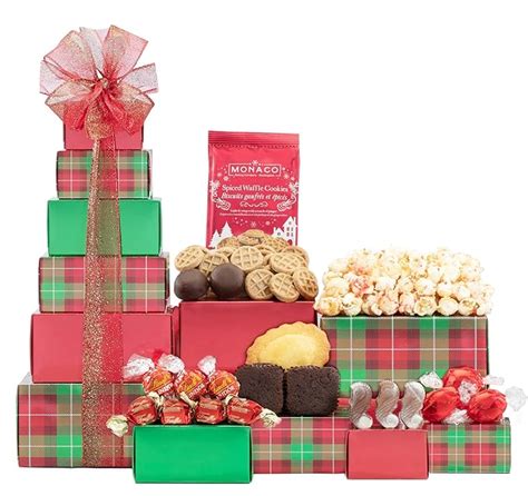 Amazon.com : Wine Country Gift Baskets Festive Chocolate and Cookie Tower : Gourmet Chocolate ...