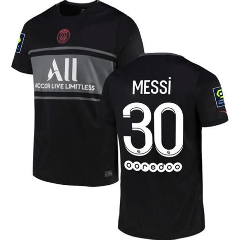 Maillot Psgx Third 2021 2022 Avec Flocage Messi 30 Nouveau Maillot De