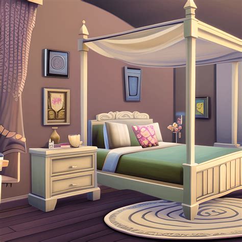 Sims 4 Modern Feminine Bedroom · Creative Fabrica