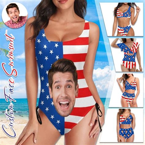 American Flag Swimsuit Etsy