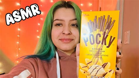 ASMR Banana Pocky Sticks YouTube