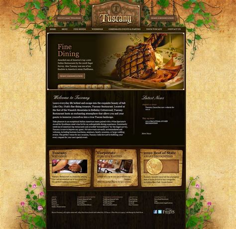 The New Tuscany Restaurant Website Launches - Red Olive