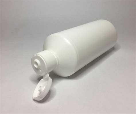 Empty Ml White Hdpe Plastic Bottle White Flip Top Cap Any Amount