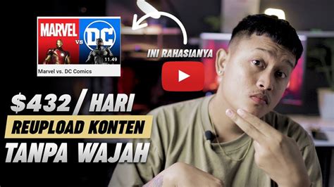 Gila Gaji 6Juta Hari Reupload Konten Begini Ke YT Cara Dapat Uang