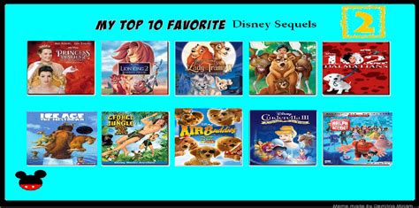 My Top 10 Favorite Disney Sequels By Lovelylulys2 On Deviantart