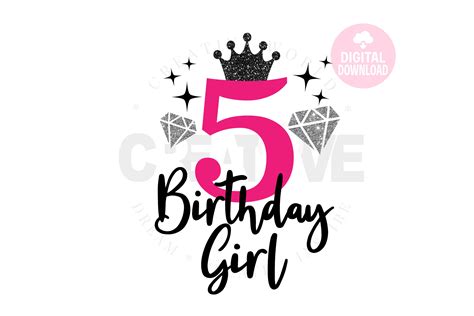 5th Birthday Svg My 5th Birthday Svg Princess Diva 432967 Svgs