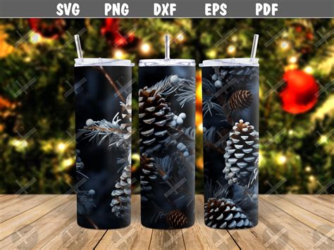 Christmas Tumbler Wraps Highland Cow Skinny Tumbler Wrap Design Id