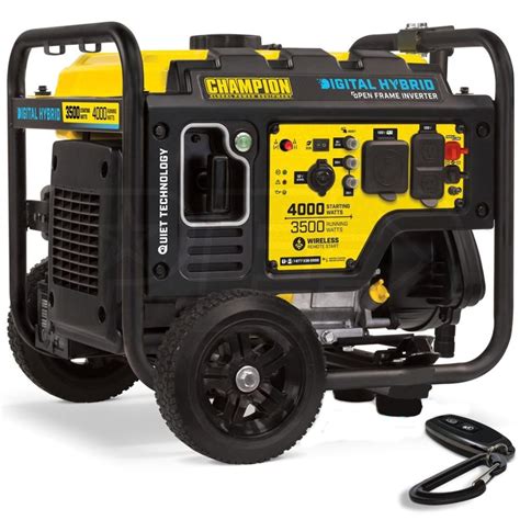 Champion 100573 3500 Watt Digital Hybrid Open Frame Electric Start Inverter Generator W Rv