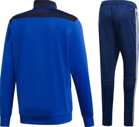 Adidas Trainingspak Maat L Mannen Blauw Navy Wit Bol