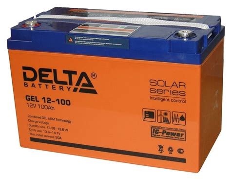 Delta GEL 12-100 ⇒ гелевый аккумулятор 100 Ач для ИБП — купить в ...