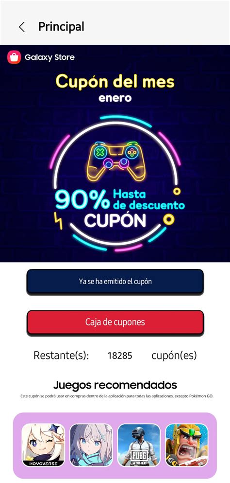 USAR CUPON - Samsung Members