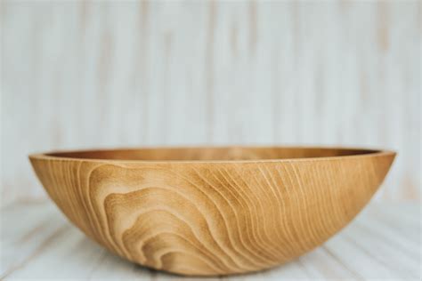 17 Inch Beech Bowl With Light Walnut And Bee S Oil Finish Holland