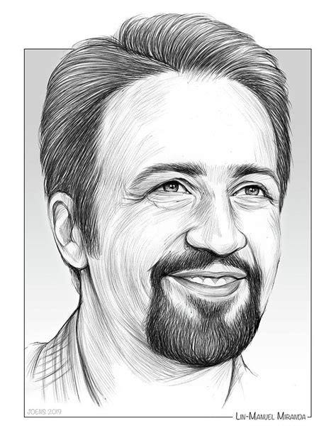 Lin-Manuel Miranda Drawing by Greg Joens - Pixels