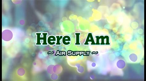 Here I Am - Air Supply Chords - Chordify