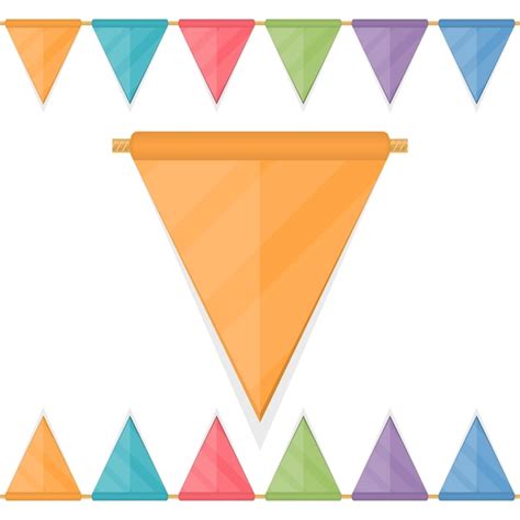 Las Banderas De Colores Vector Premium