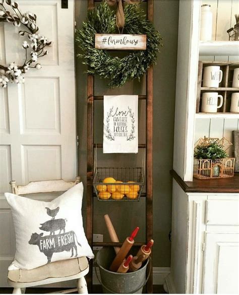 26 Decorating With A Vintage Ladder Decorholic Co Ladder Decor