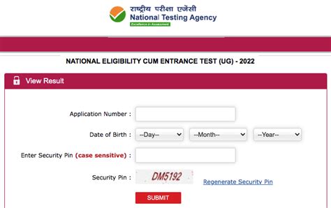 Ntaresults Nic In Result Neet Ug Score Card Name Wise