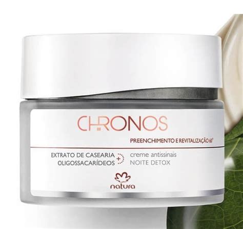 Refil Creme Antissinais Natura Chronos 60 Noite Detox 40g