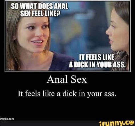 50 WHAT DOES ANAL SEX FEEL LIKED ADICKIN YOUR Anal Sex It Feels Like A