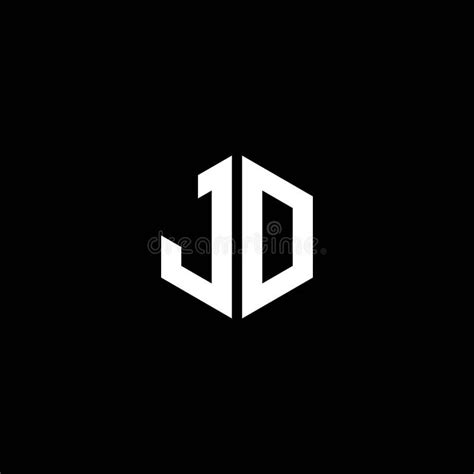 JD Or DJ Abstract Letter Design With Different Color And Illustration