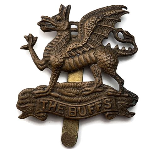 Ww1 Royal East Kent The Buffs Regiment Cap Badge