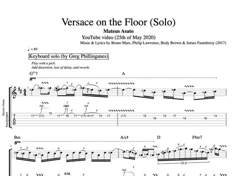 Versace On The Floor Piano Sheet Music Pdf Floor Roma