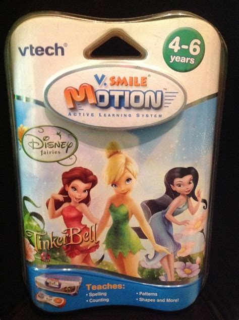 Vtech V Smile Motion~ Active Learning System Disney Tinkerbell~ New Factory Seal Vtech Disney